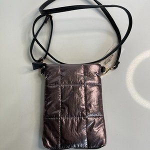 Metallic Puffer Crossbody